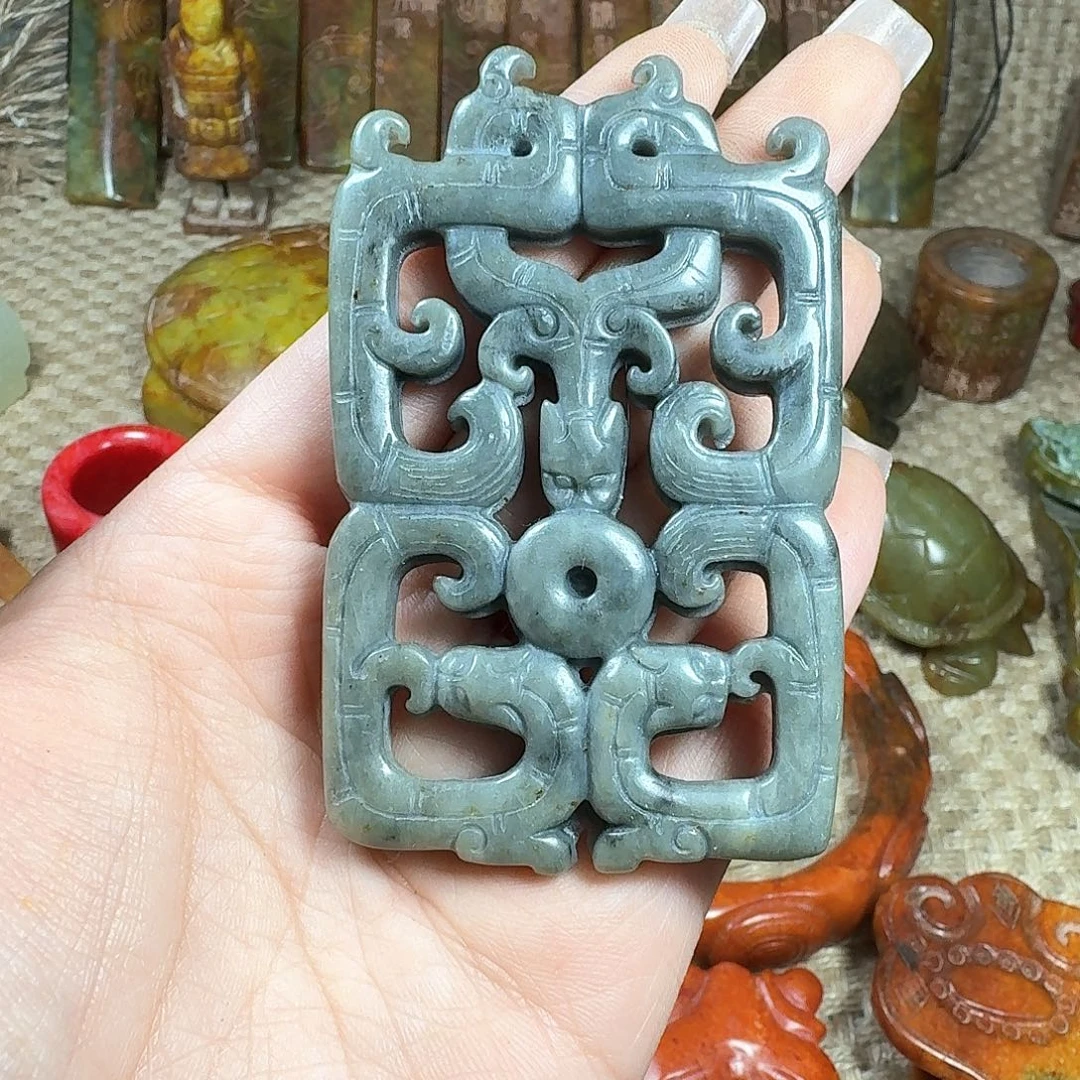 白玉菩提吊坠挂件