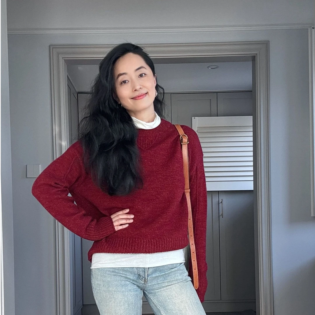 【安雅精选】“绿肥红瘦”极细美丽诺套头毛衣