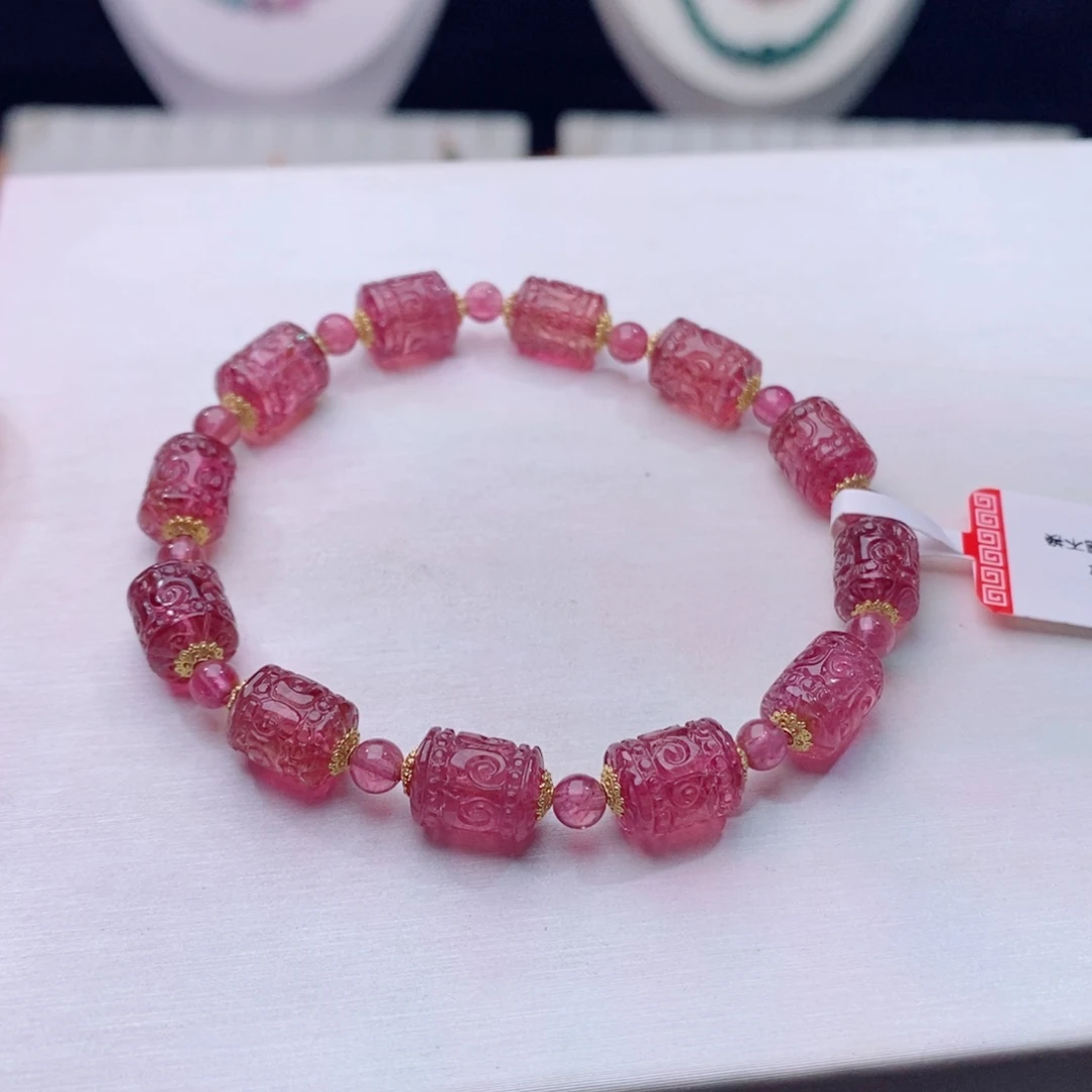 手链18K金镶嵌碧玺碧玺A手链