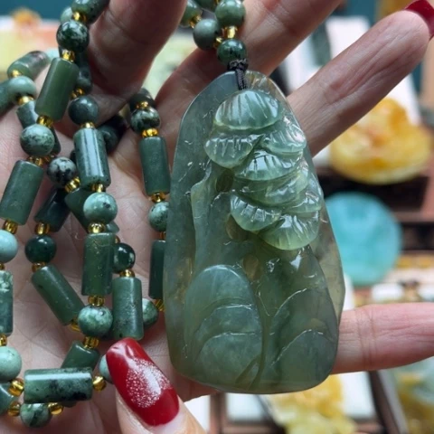 岫玉挂件未镶嵌挂件