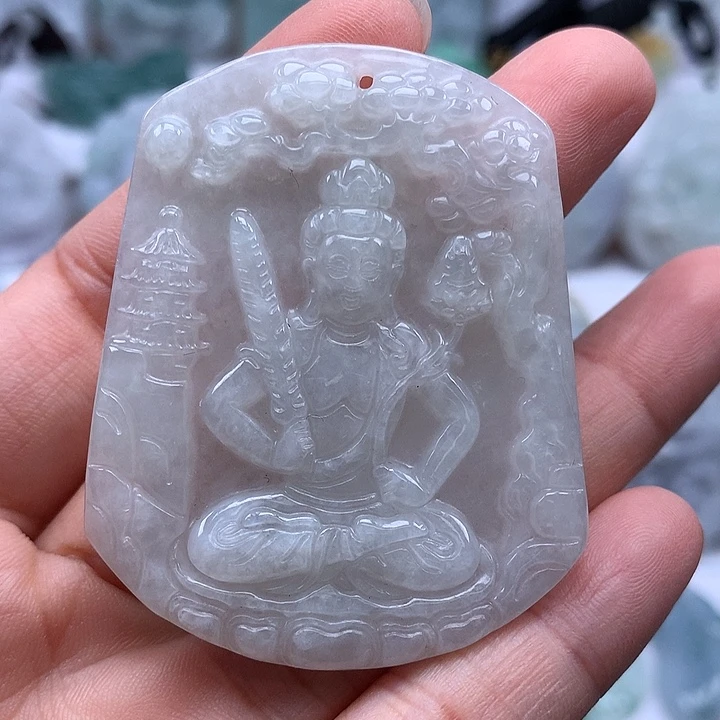 翡翠未镶嵌颈饰虚空藏福利