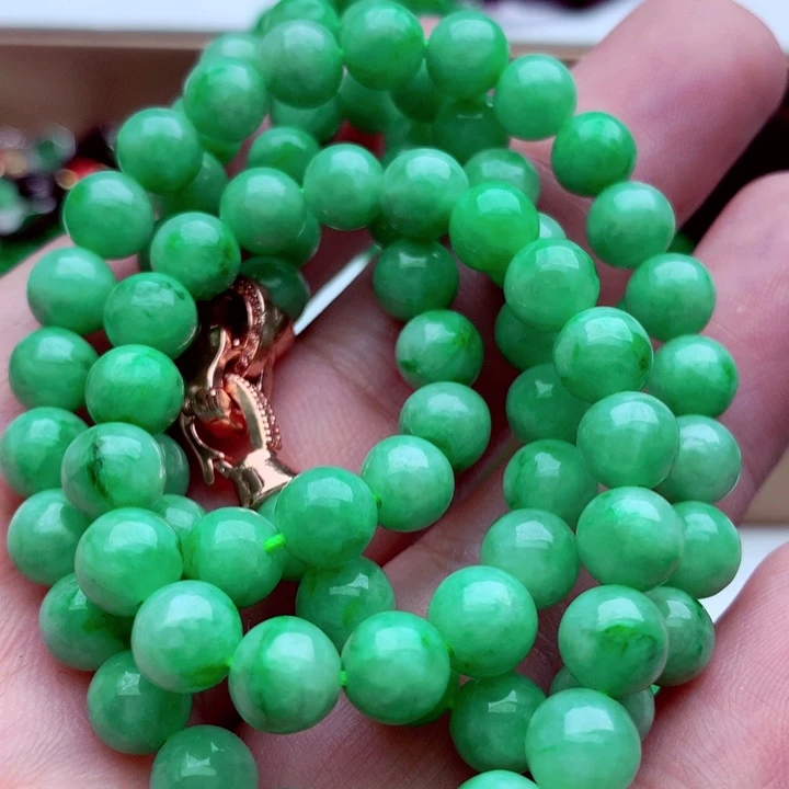 翡翠未镶嵌毛衣链