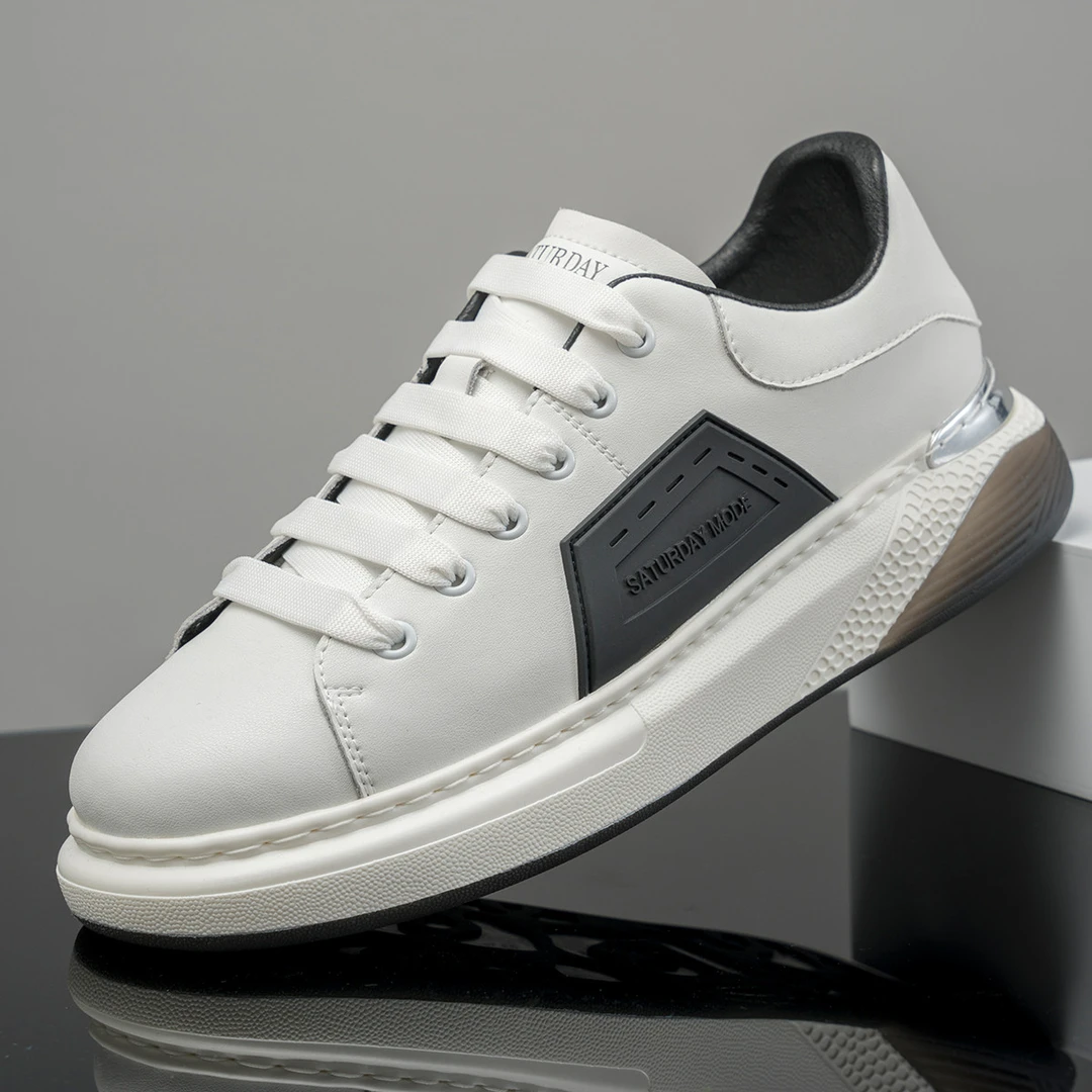 124号时尚男鞋低帮舒适板鞋男款秋季透气百搭轻便运动鞋男休闲鞋