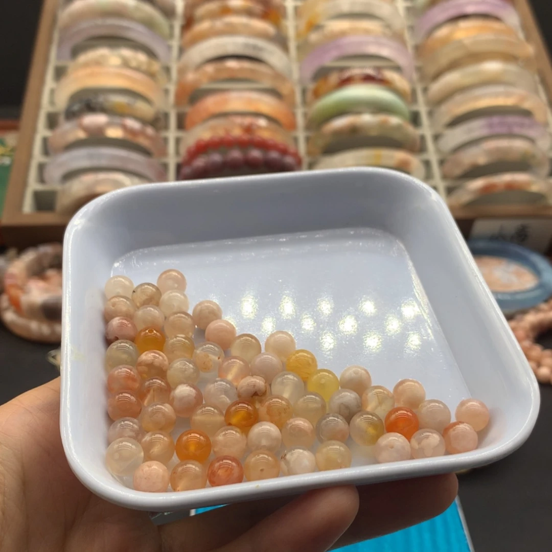 【闪购商品】玛瑙/玉髓手链未镶嵌彩***泡