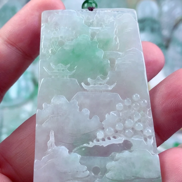 翡翠未镶嵌吊坠(不含链)