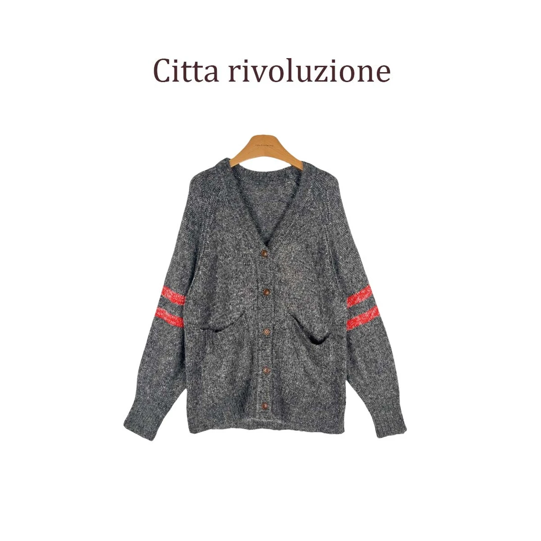 秒--土星贴布刺绣毛衣开衫195