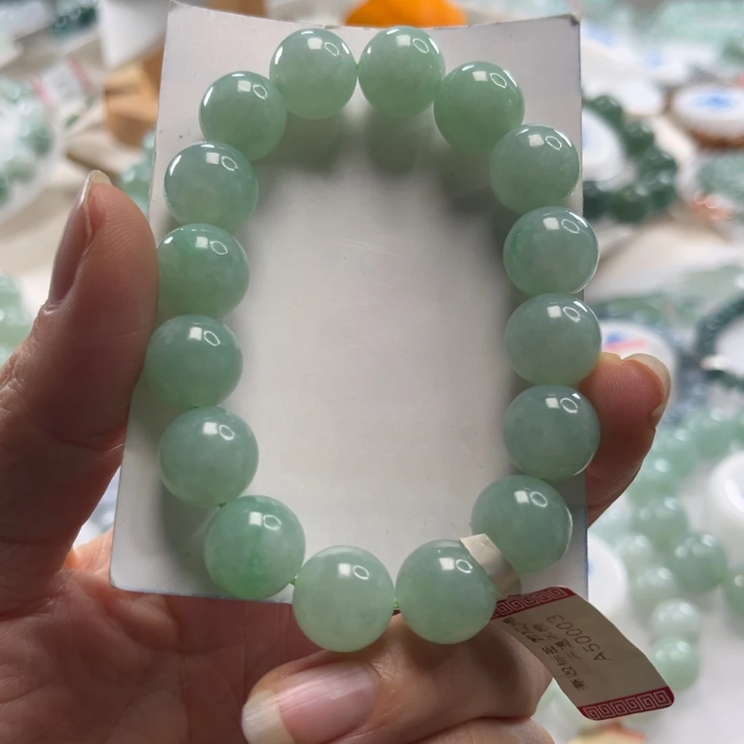 儒***匠翡翠未镶嵌手链手串12+