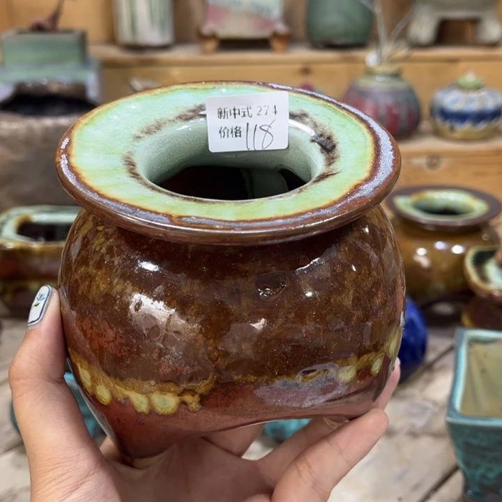 紫砂花盆倔***猬1987盆心中盆274