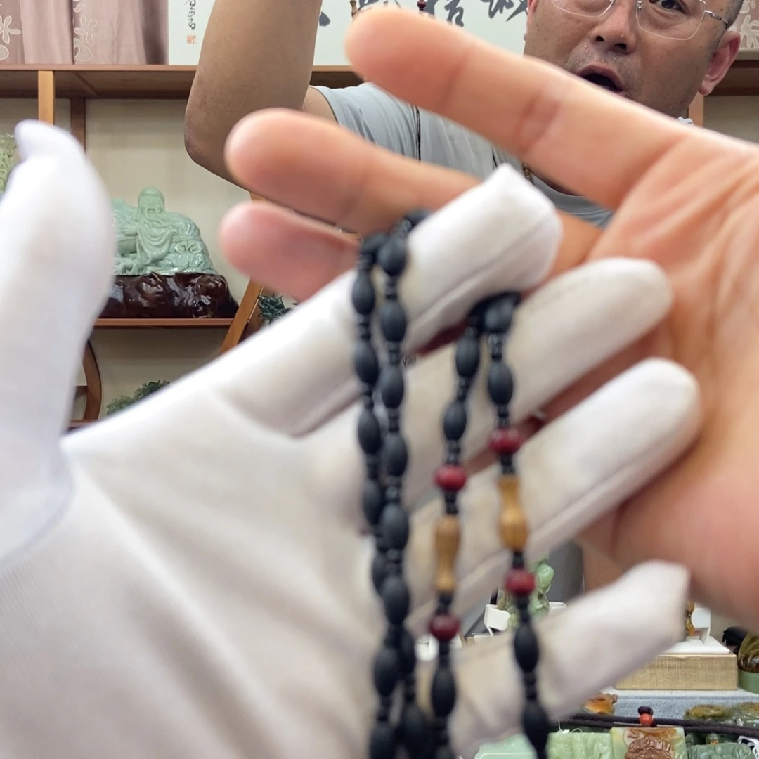 黑曜岩未镶嵌颈饰