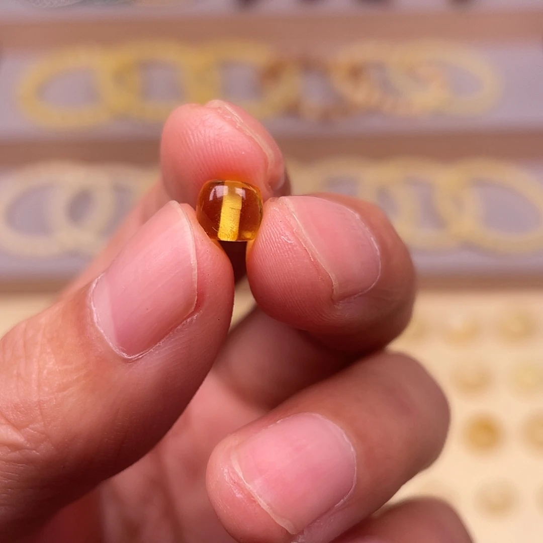 琥珀未镶嵌裸石单珠