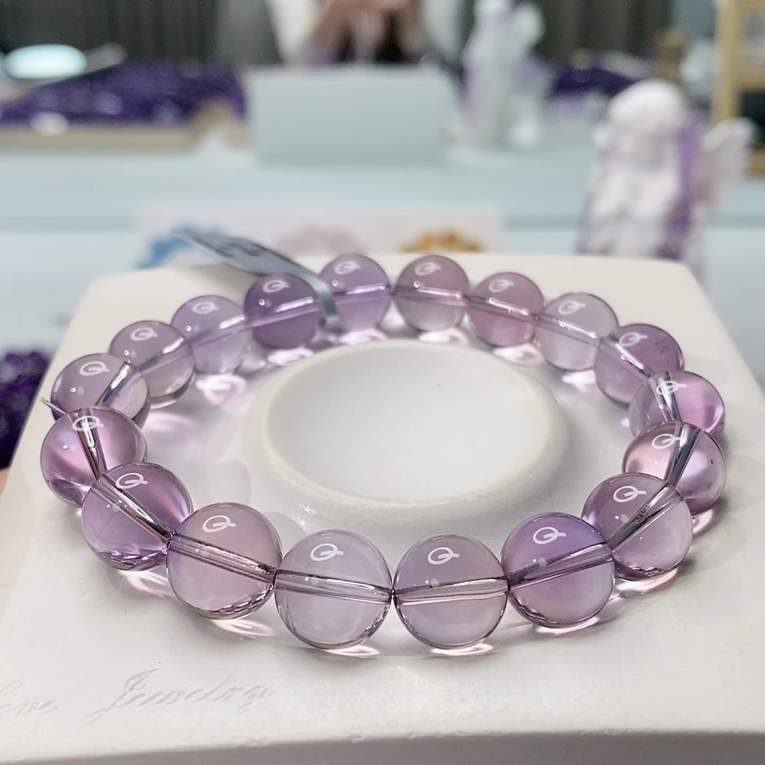 未镶嵌手链水晶玻利维亚紫水晶11M