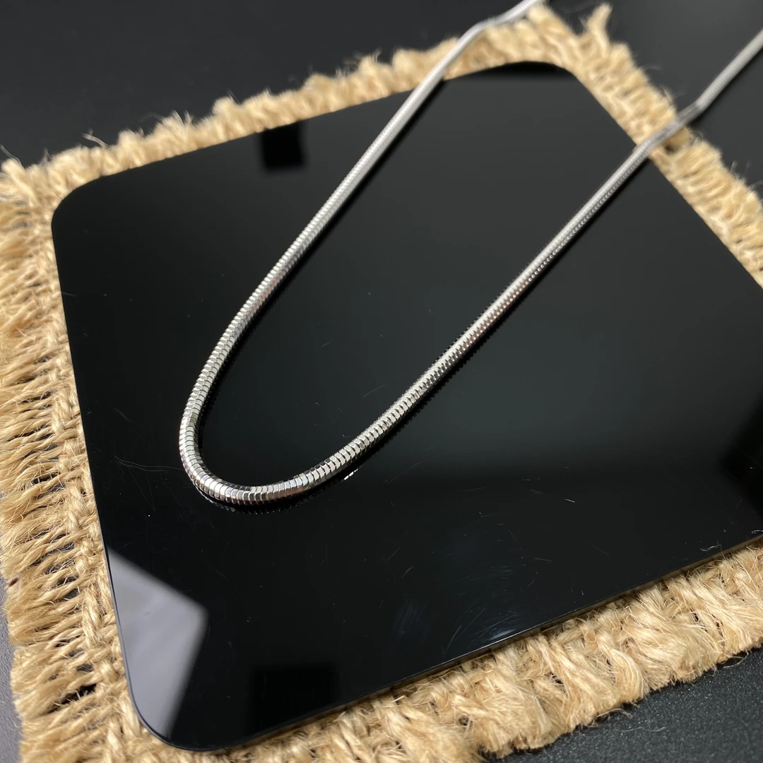 坠链均925银 S925银个性时尚蛇骨项链