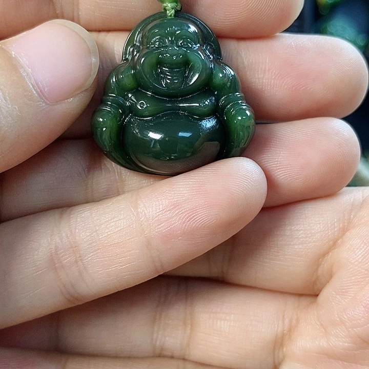 和田玉未镶嵌吊坠(不含链)28mm