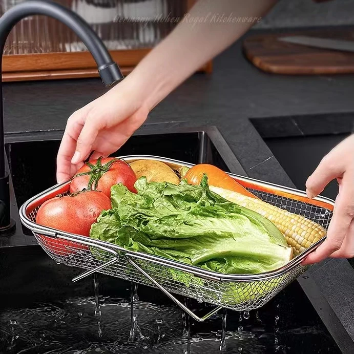 30*21cm不锈钢伸缩沥水篮1个【汤姆粉丝专属】2024新品上市网红创
