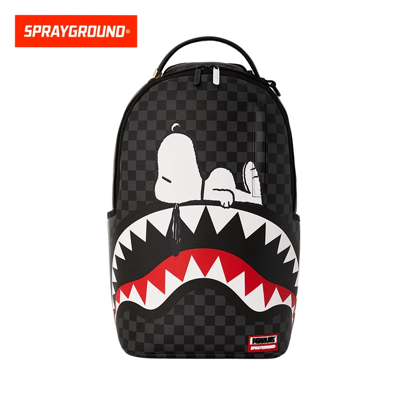 SPRAYGROUND鲨鱼嘴新款史努比联名潮流背包XB W1035740