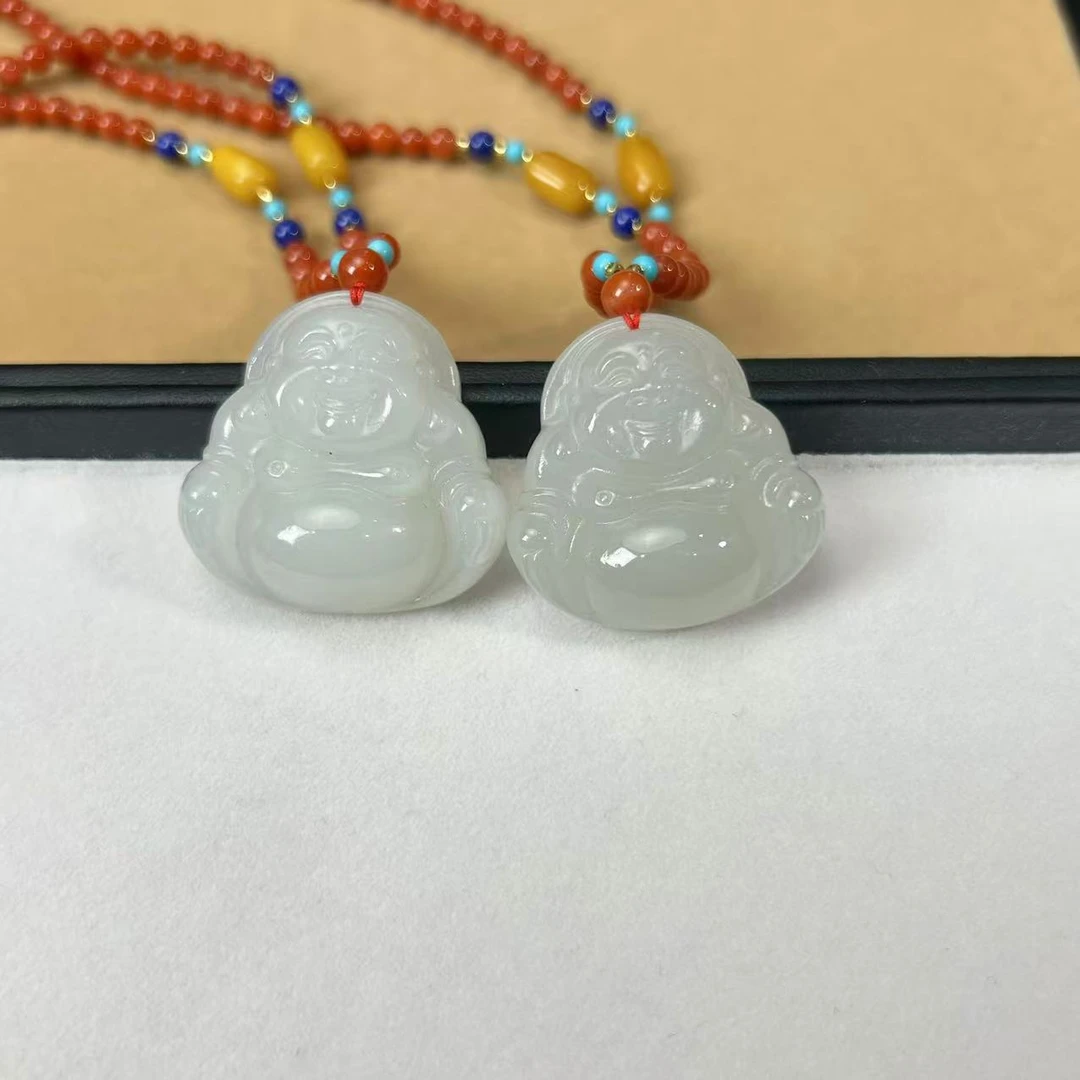 【睿泽鉴宝】和田玉佛公吊坠多样性发一/有瑕 34*34*11* V0009