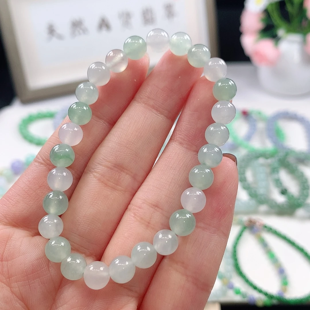 翡翠未镶嵌手链6.7mm