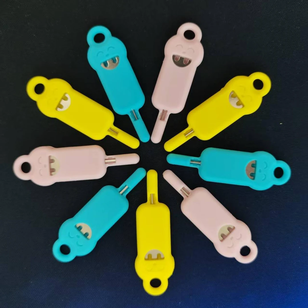 新款硅胶套取卡针苹果安卓通用卡针手机卡针退针随身携带