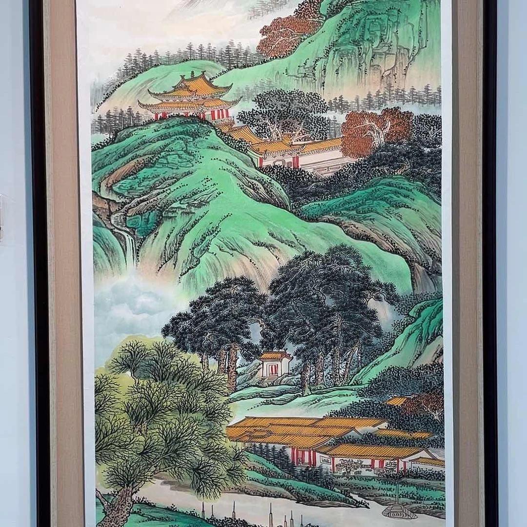 国画凌行志手绘作品