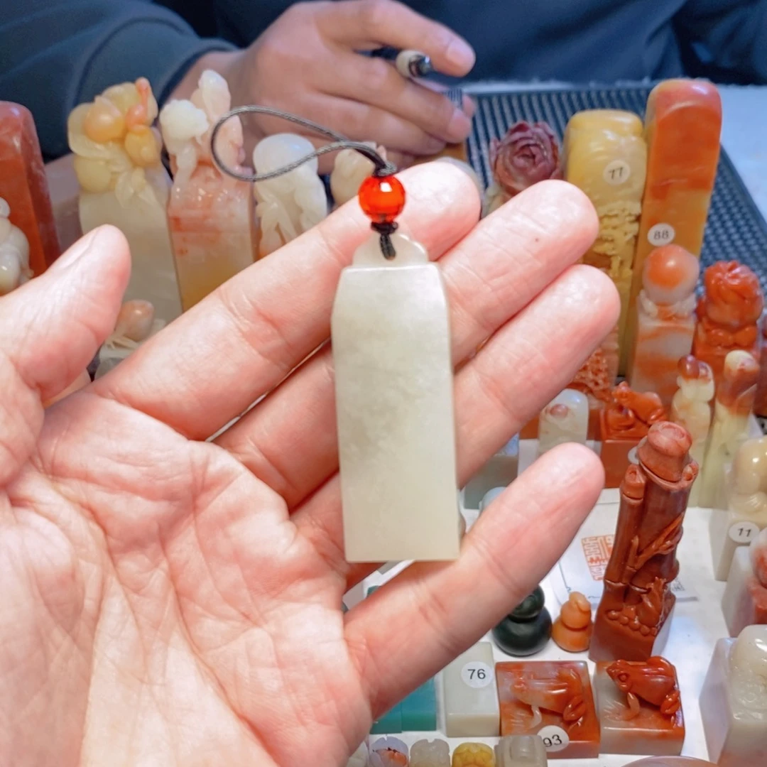 寿山石印石长方形1.3*2