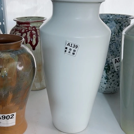 瓶高34口10。陶瓷摆件摆件。139