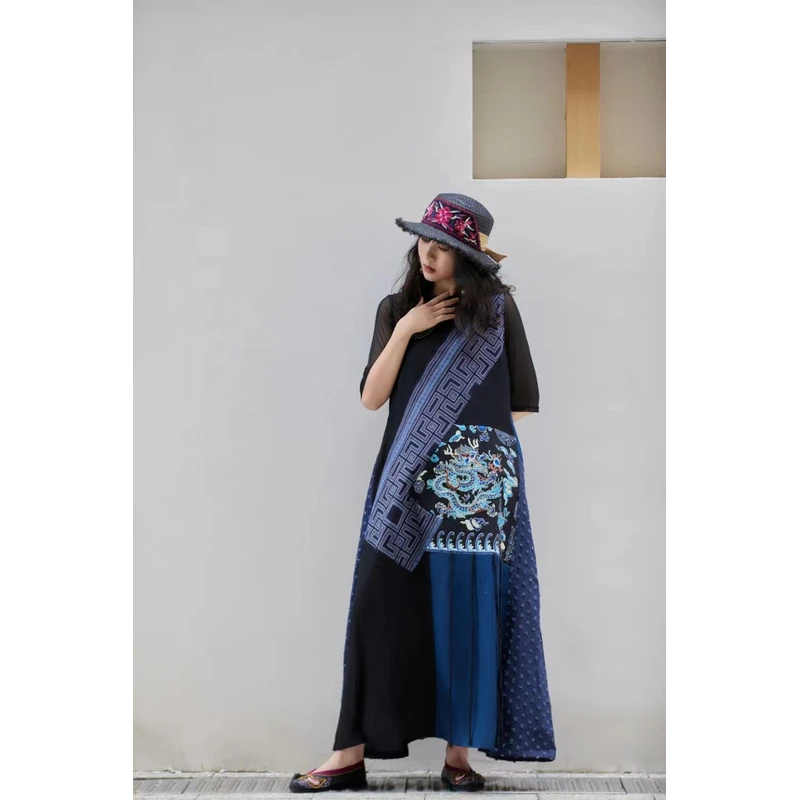 无虞（再见时光）手工云绣重工背心裙