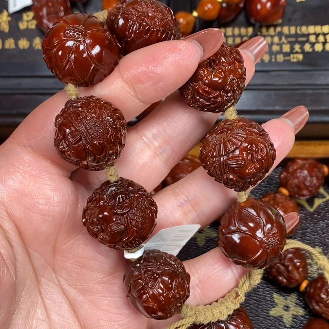 时***军橄榄核吊坠横财111111