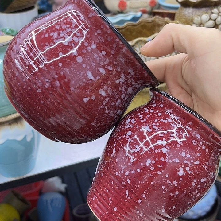 多肉绿植陶瓷花盆9.9包邮，有孔