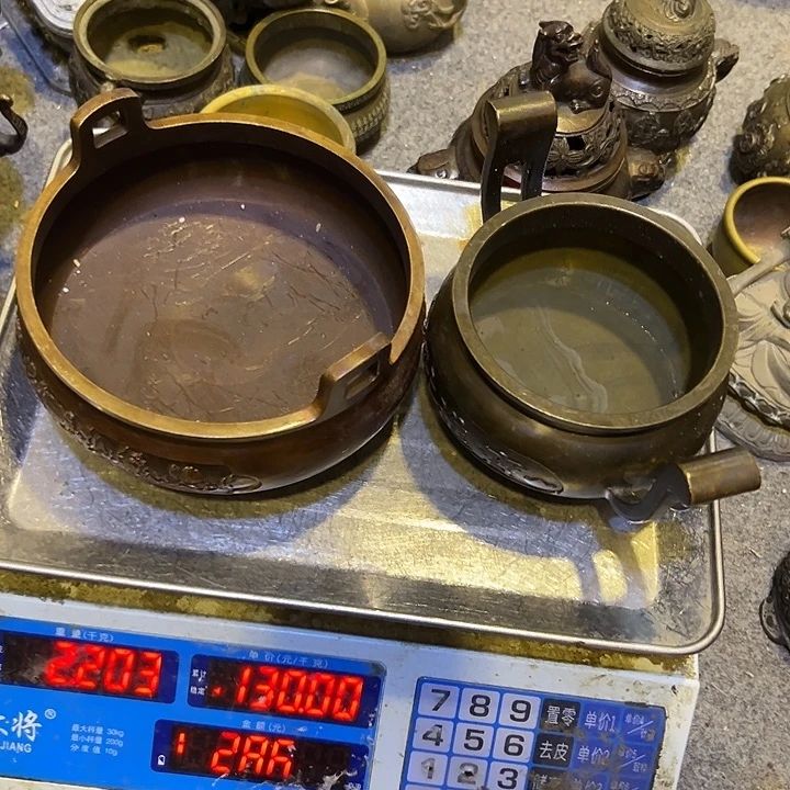 静***生黄铜摆件，文房工艺品摆件