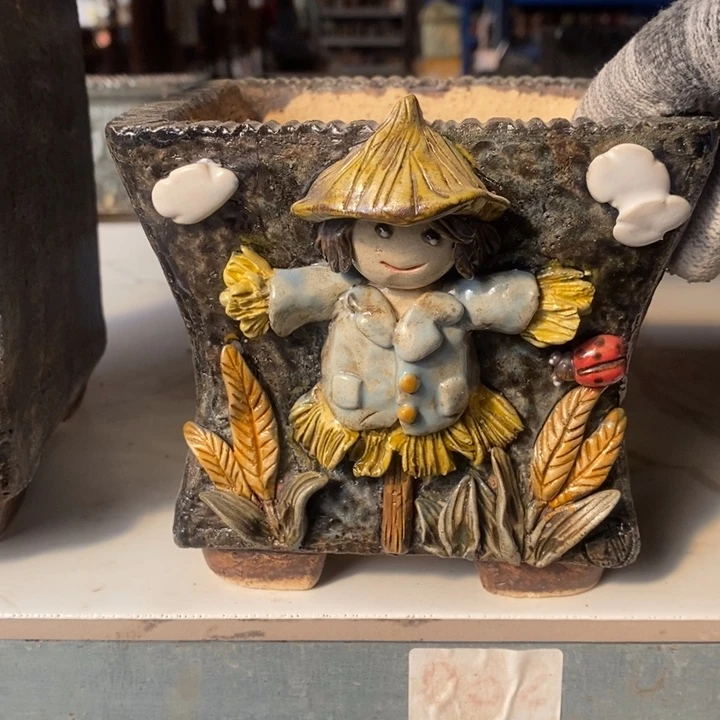 红陶青藤花器多肉花盆