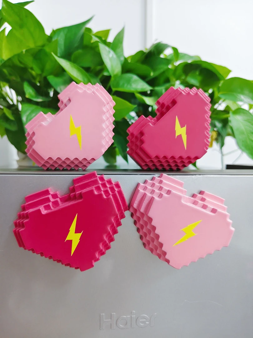 罗曼城桃心晶体冰箱贴汪苏泷周边浪漫爱心开瓶器冰箱贴