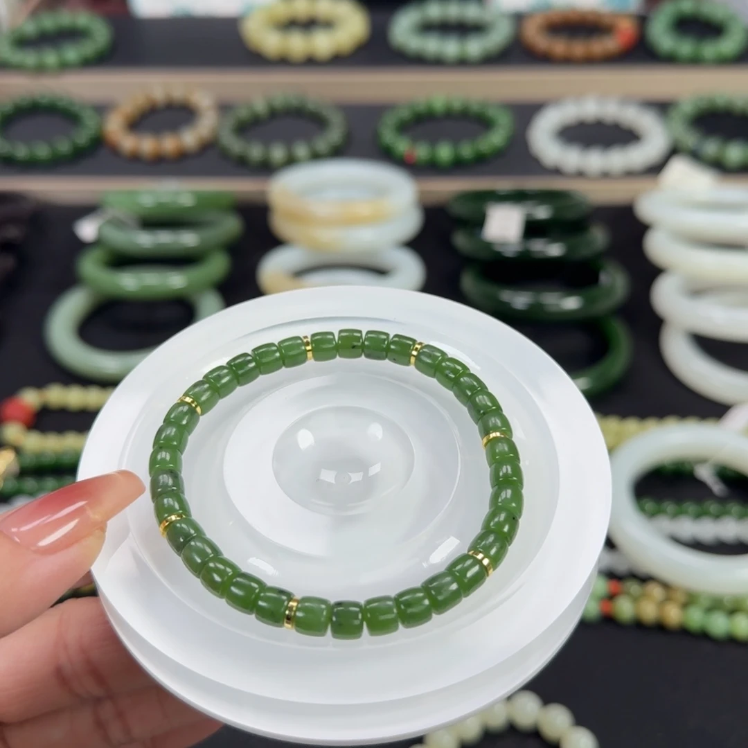 和田玉未镶嵌手链