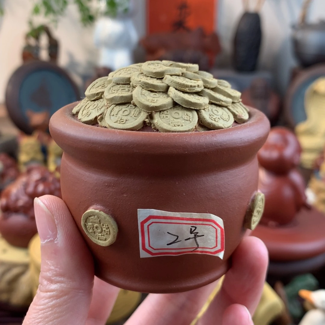 紫砂茶宠聚宝盆2号