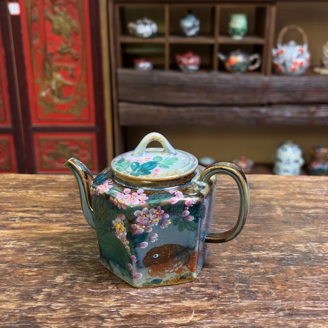 景德镇柴烧手工手绘陶瓷