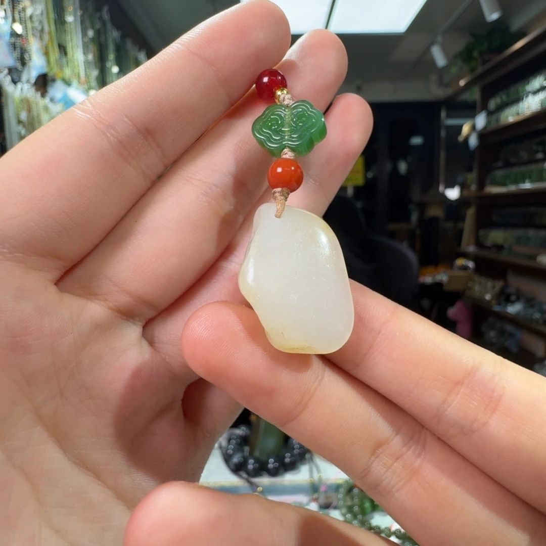 和田玉未镶嵌吊坠(不含链)