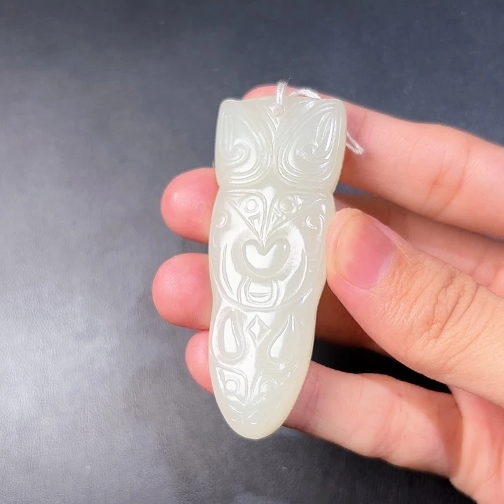 和田玉挂件未镶嵌张*老