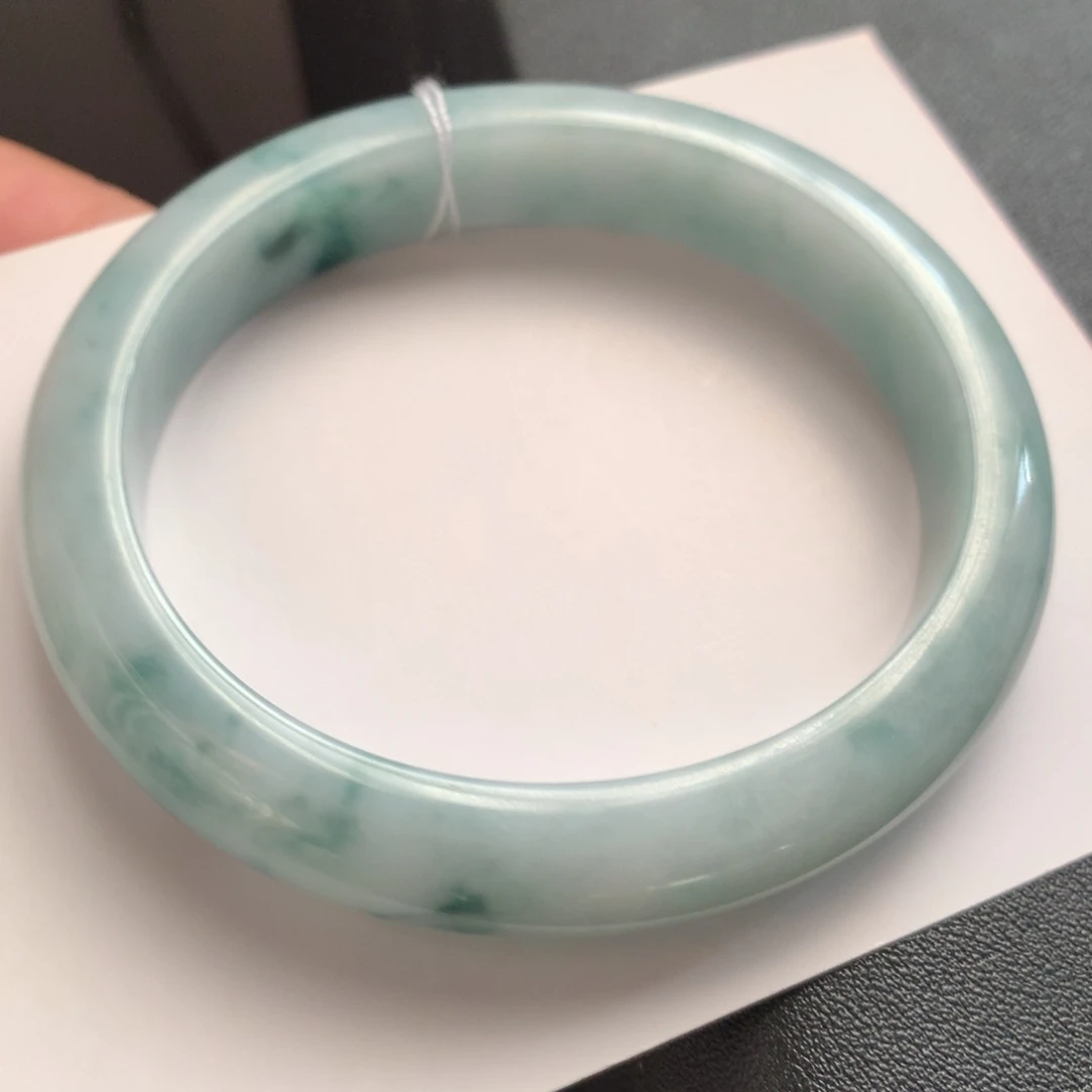 翡翠未镶嵌手镯45号54-48.9-10.5-7.3贵妃