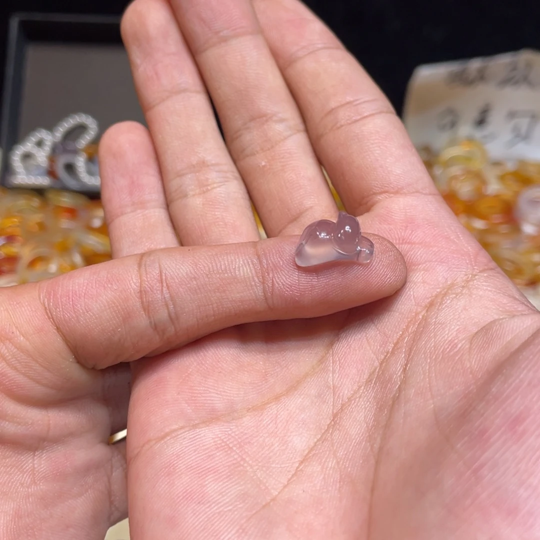 玛瑙/玉髓未镶嵌戒指46号小猫