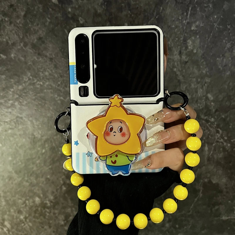 适用华为purax手机壳典藏版搞怪闹钟头套pocket2小米mixflip2护轴
