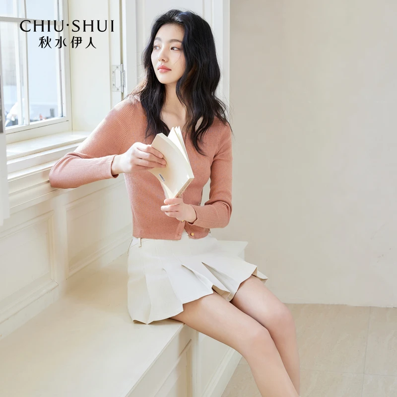 【直播】秋水伊人针织开衫弹力623112A100010