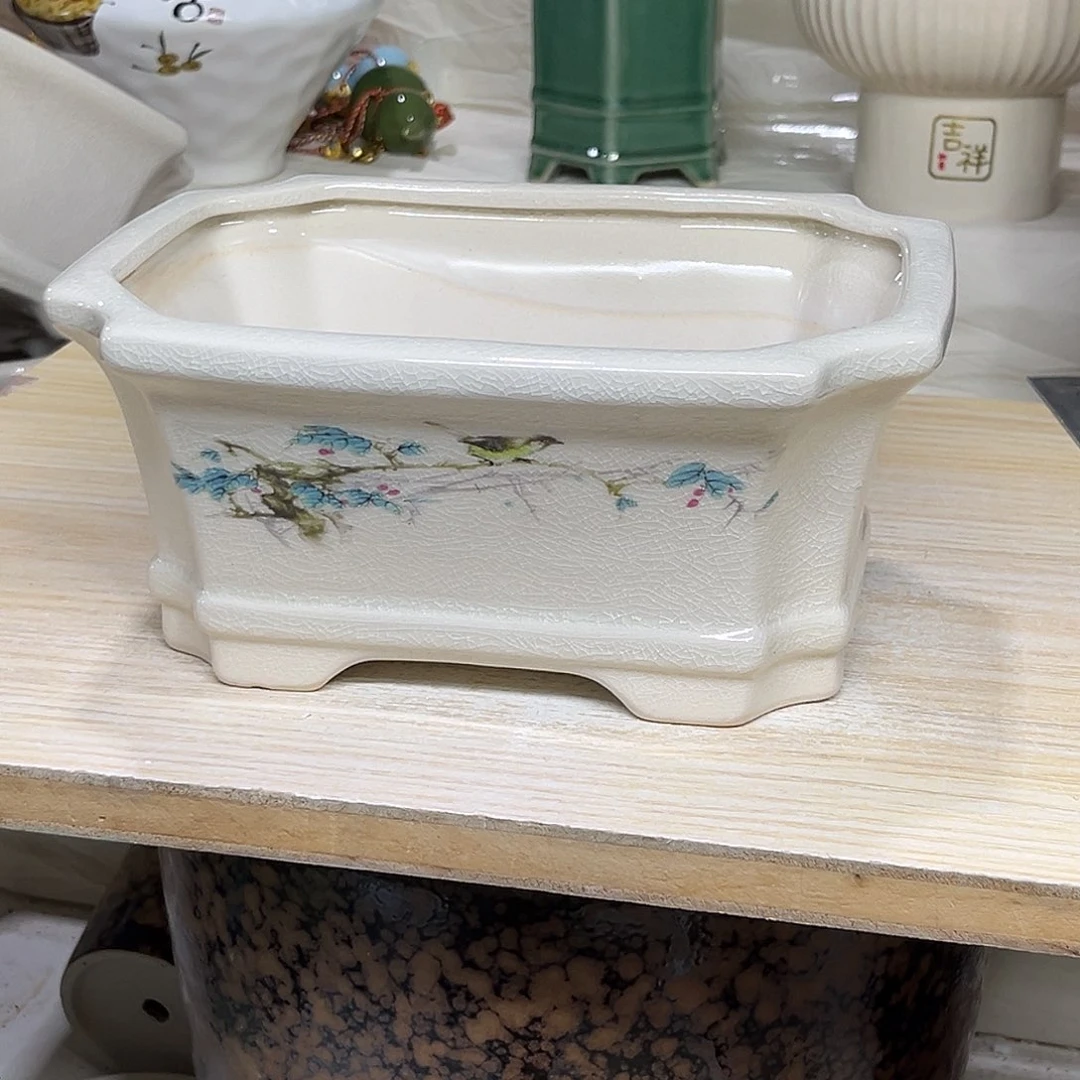1***8陶瓷绿植多肉微瑕花盆