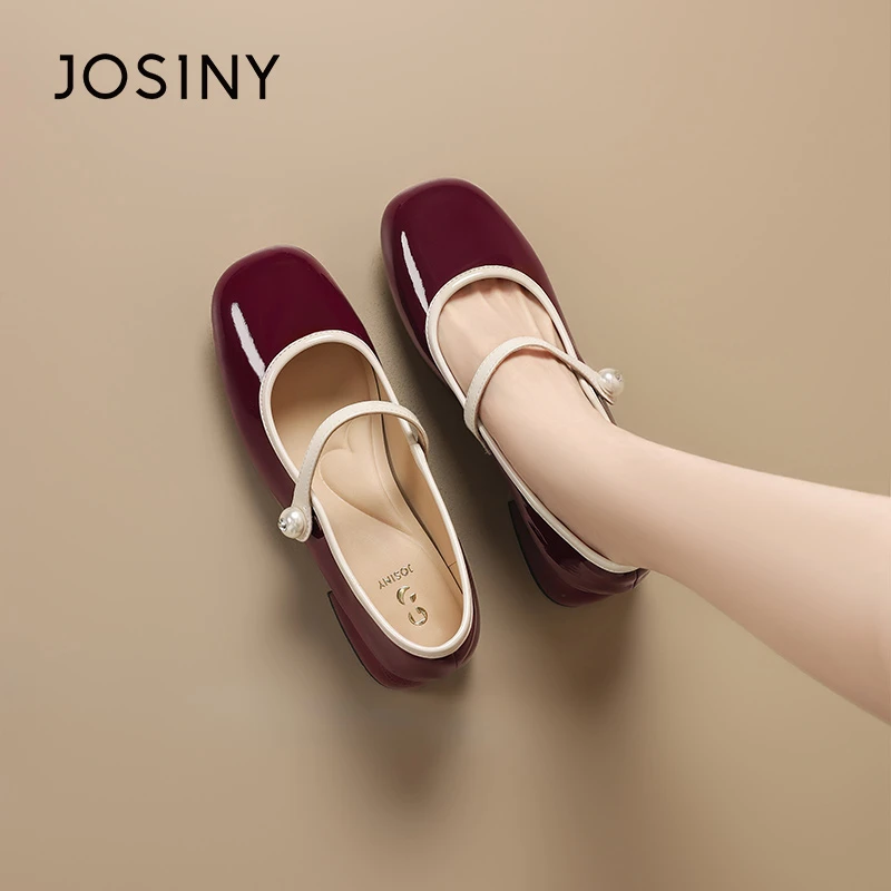 卓诗尼气质轻奢玛丽珍女鞋2025夏休闲百搭厚底软底单鞋541A10533