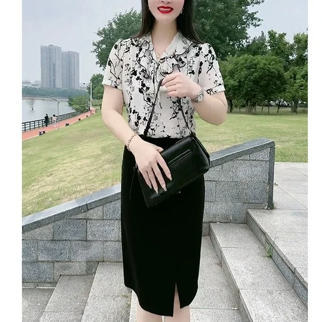 假两件连衣裙女夏季新款女士气质洋气高端时髦垂感裙子女5287#