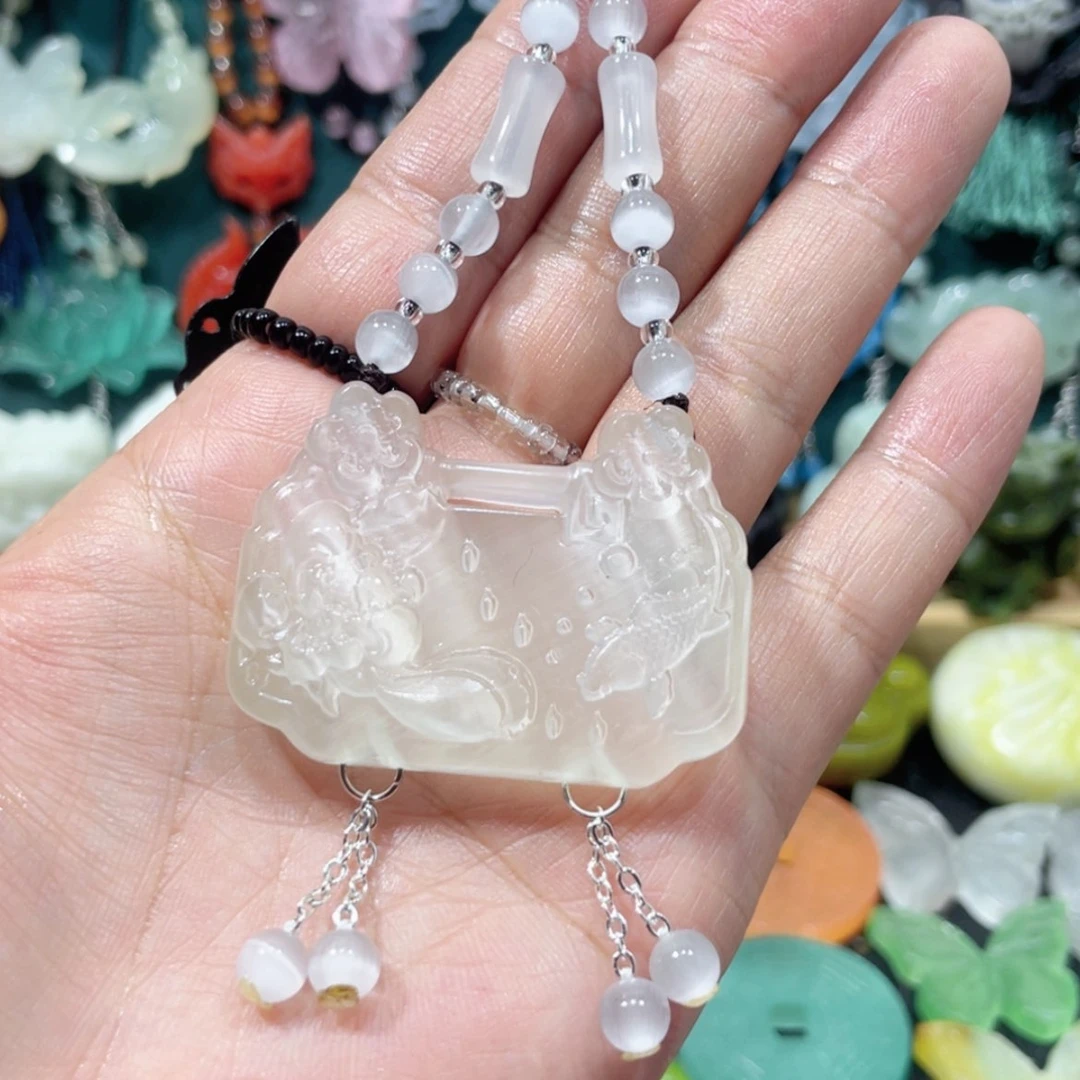 【闪购商品】未镶嵌岫玉颈饰22项链