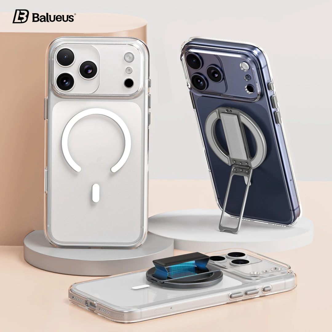 适用苹果17ProMax手机壳iPhone17Pro透明保护套17磁吸腕带支架Air