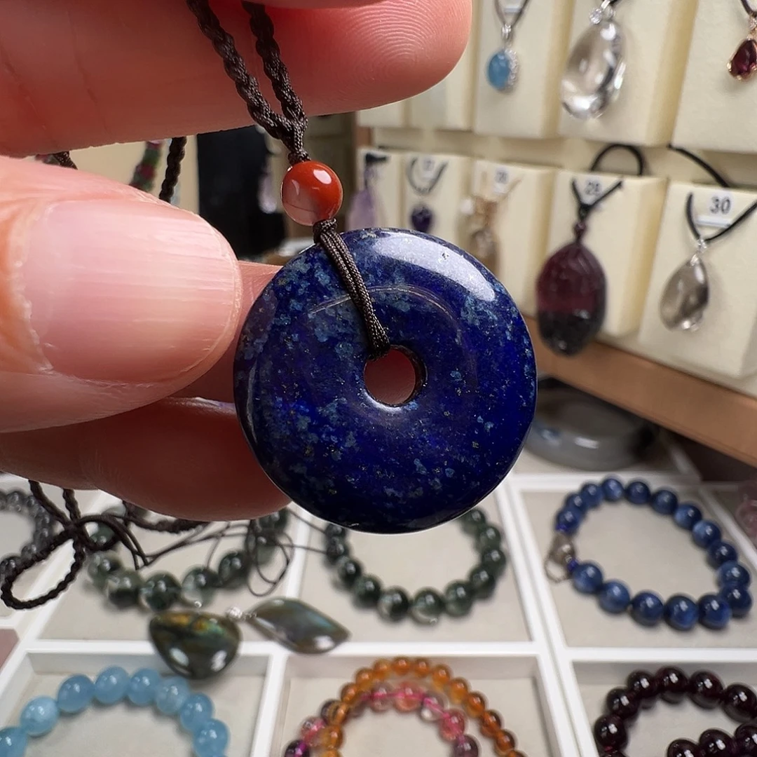 青金石未镶嵌颈饰天然青金石