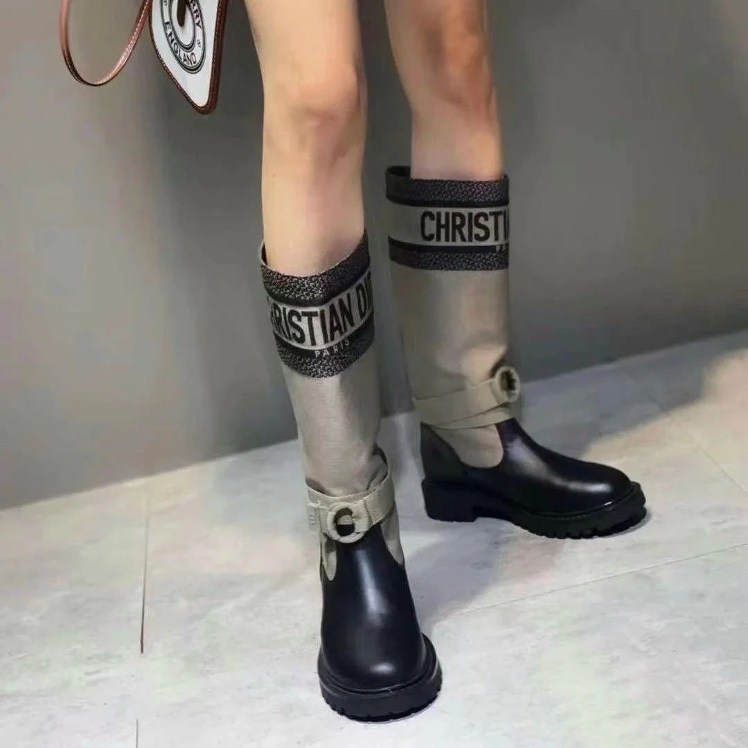 95新 DIOR/迪奥 95新 迪奥 安洁利严选/XK0113079 靴子/高筒靴