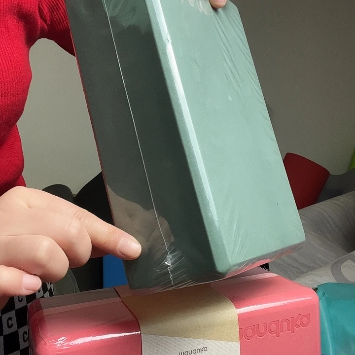 亚麻橡胶200克瑜伽砖两块微瑕