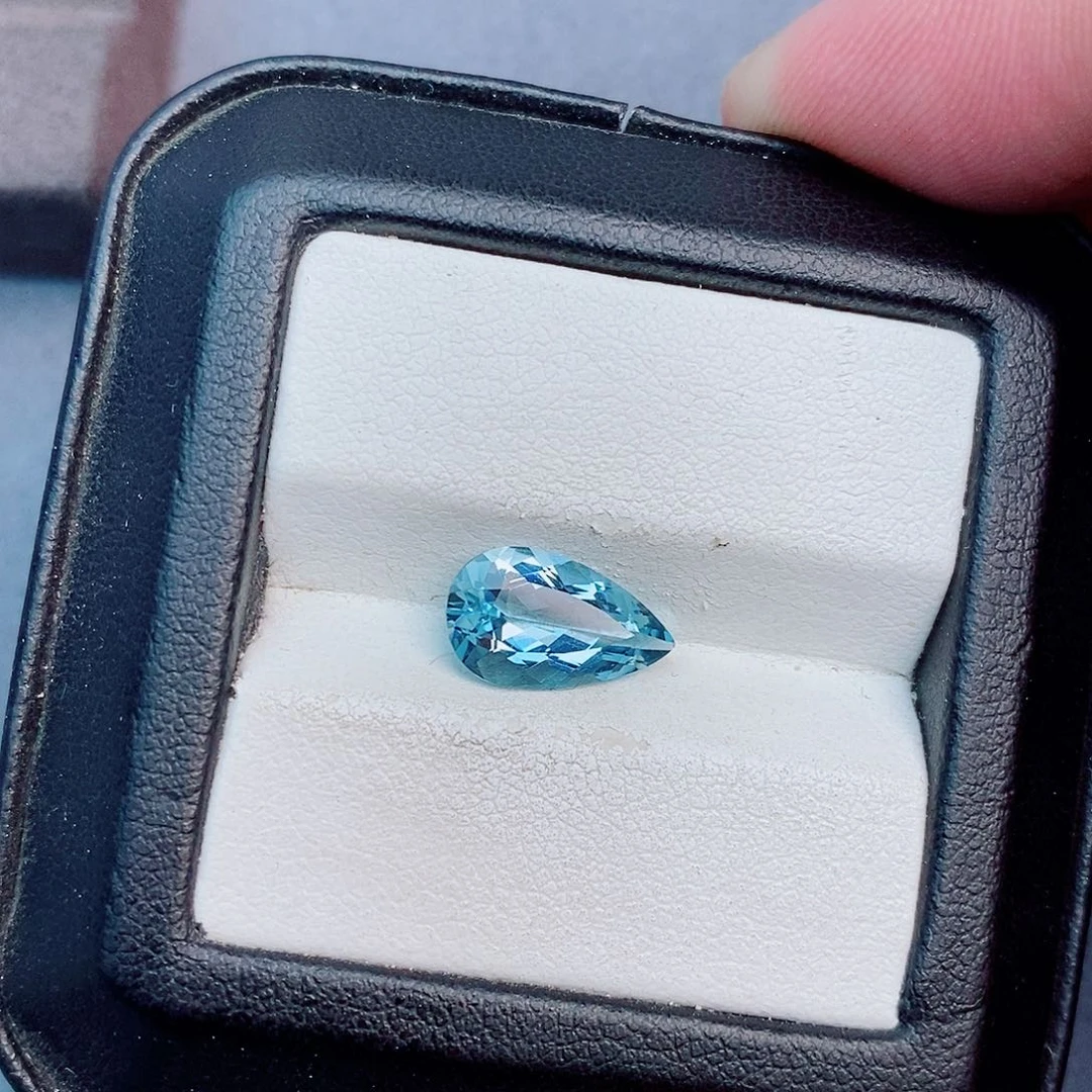 笔搁未镶嵌海蓝宝石2.05ct 圣玛利亚