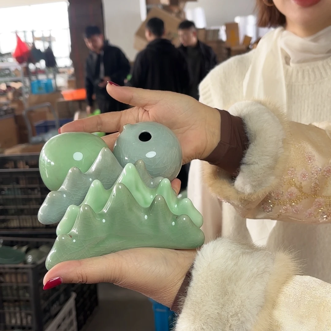 龙泉云间青瓷小米茶器